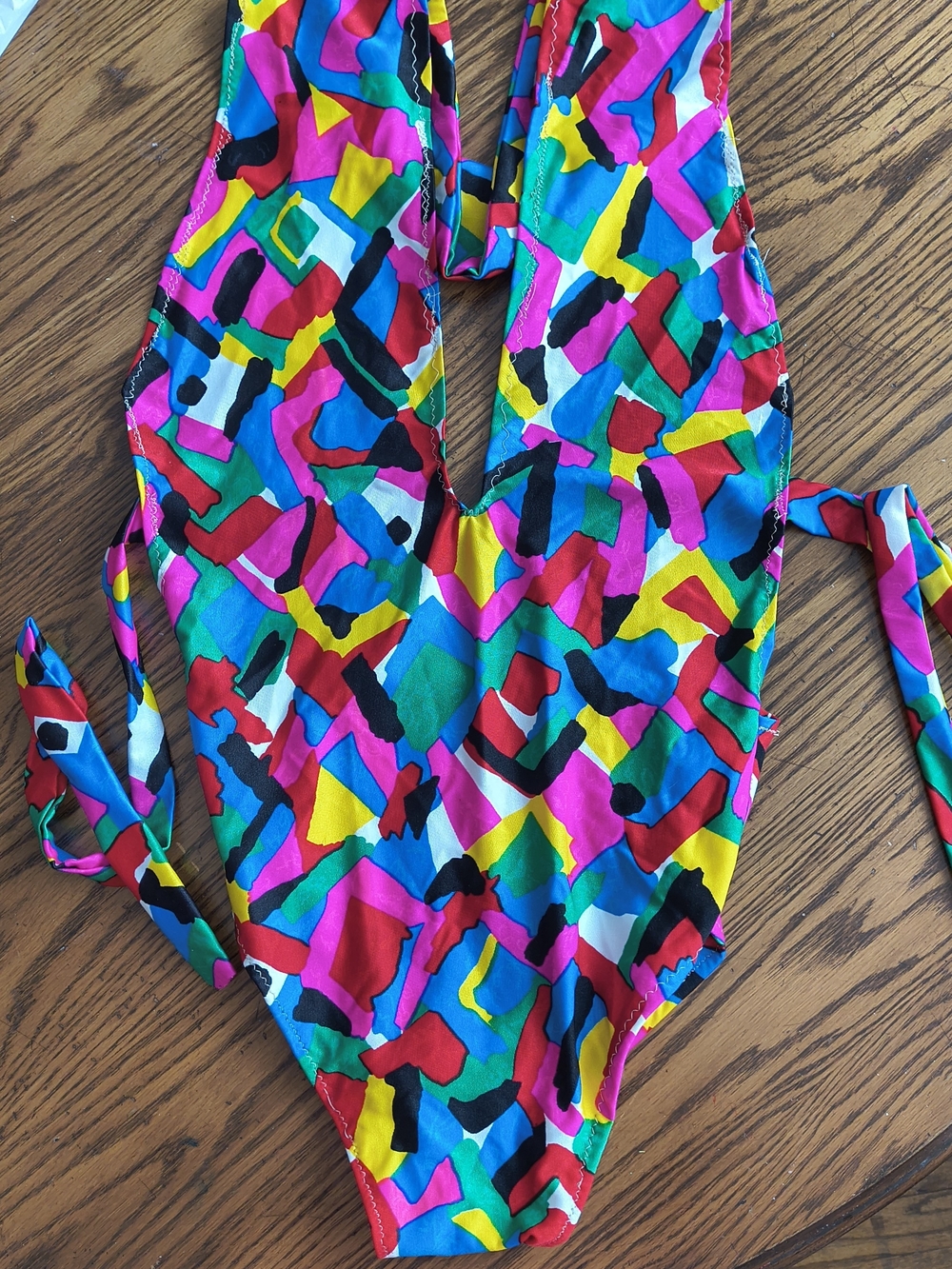 Colorful Abstract One-Piece Women's Swimsuit XS
